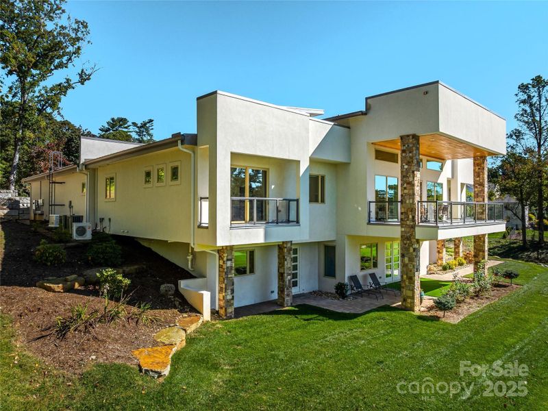 Exterior details and patio area of a home in , Asheville (Image 20). Exterior details and patio area of a home in , Asheville (Image 20).