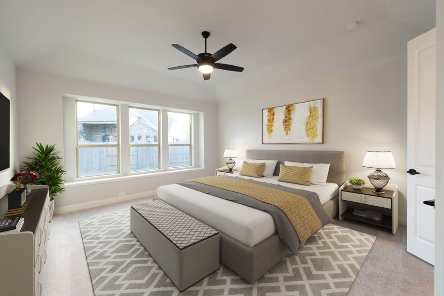 Representative furnished interior of a home built from the Lockhart by Beazer Homes in Valencia, Manvel (Image 9).