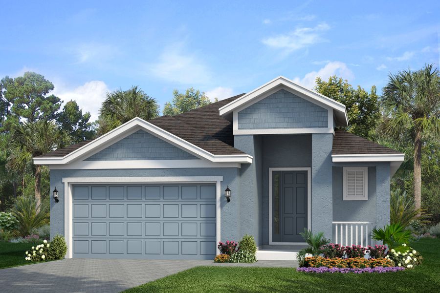 Representative exterior photo of a completed home built from the Daytona by Park Square Residential in Leela Reserve, Tavares, FL (Image 13).