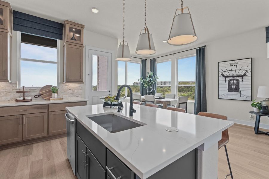 Representative furnished interior of a home built from the Apollo by Chesmar Homes in Prominence Urban, San Antonio (Image 16).
