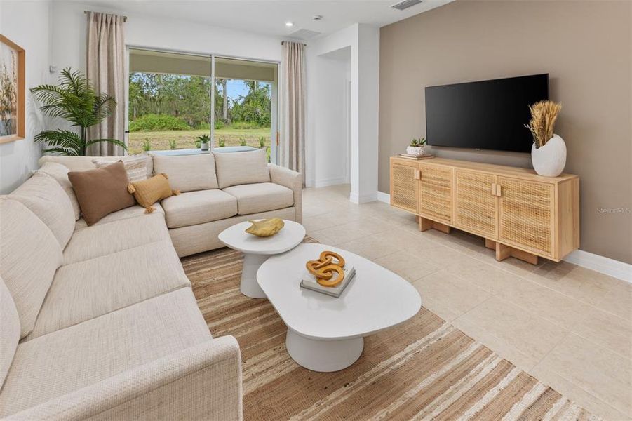 Furnished interior view inside a new home in Wellen Park, Venice (Image 7).