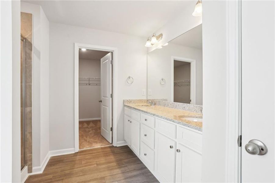 Furnished interior view inside a new home in The Hills at Cedar Creek, Winder (Image 15).