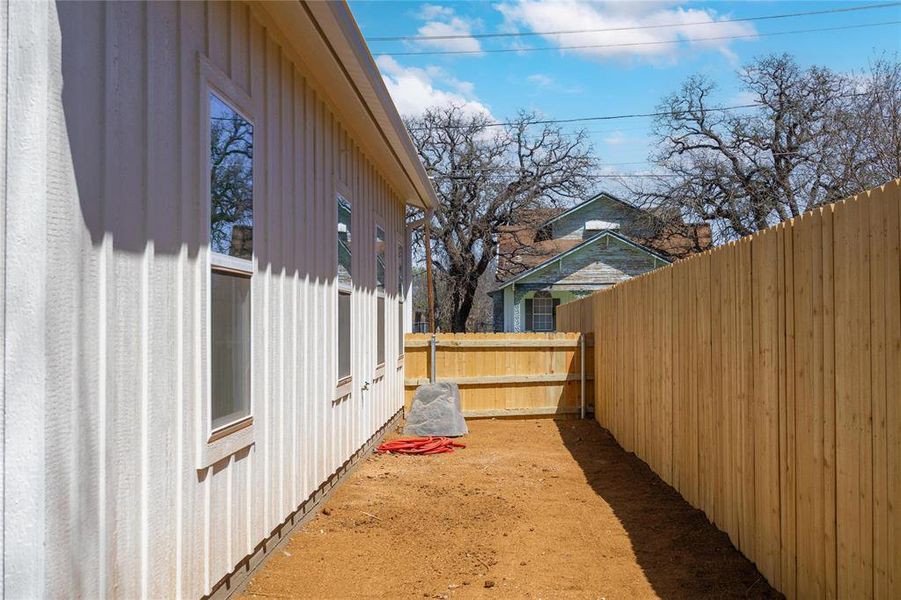 Exterior details and patio area of a home in , Brownwood (Image 20). Exterior details and patio area of a home in , Brownwood (Image 20).