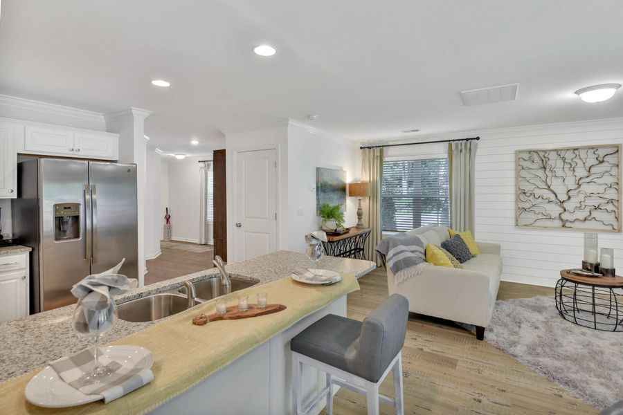 Furnished interior view inside a new home in Central Creek, Goose Creek (Image 6).