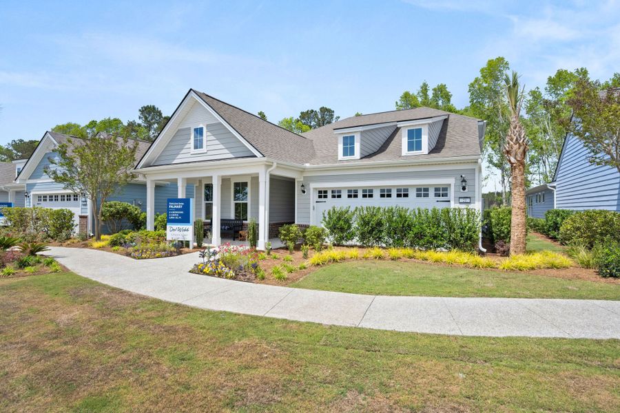 Front exterior of a new home in Sun City Hilton Head, Bluffton, SC, highlighting curb appeal (Image 24).