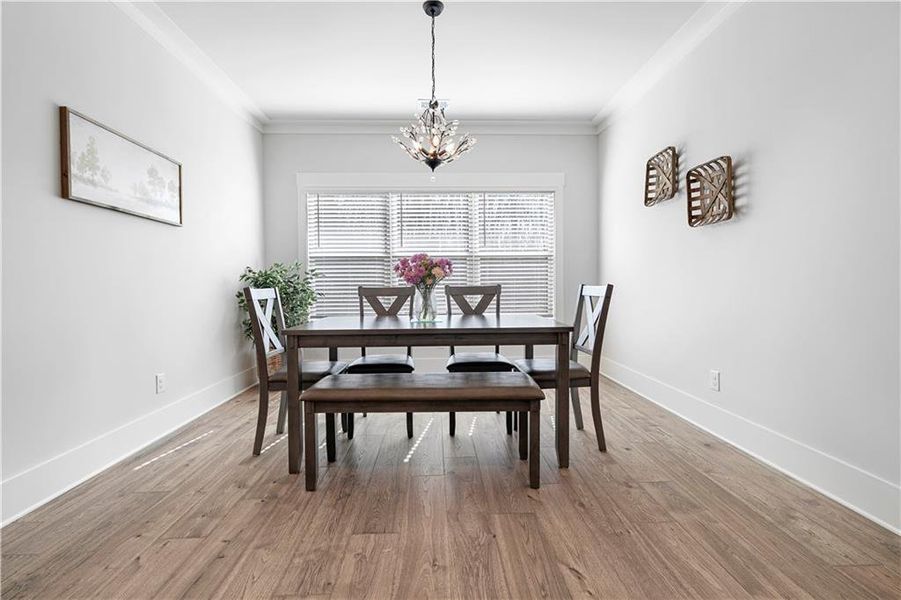 Furnished interior view inside a new home in , Monroe (Image 39).