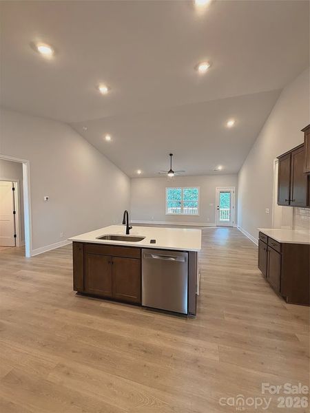 Furnished interior view inside a new home in Crystal Village, Albemarle (Image 4). Furnished interior view inside a new home in Crystal Village, Albemarle (Image 4).
