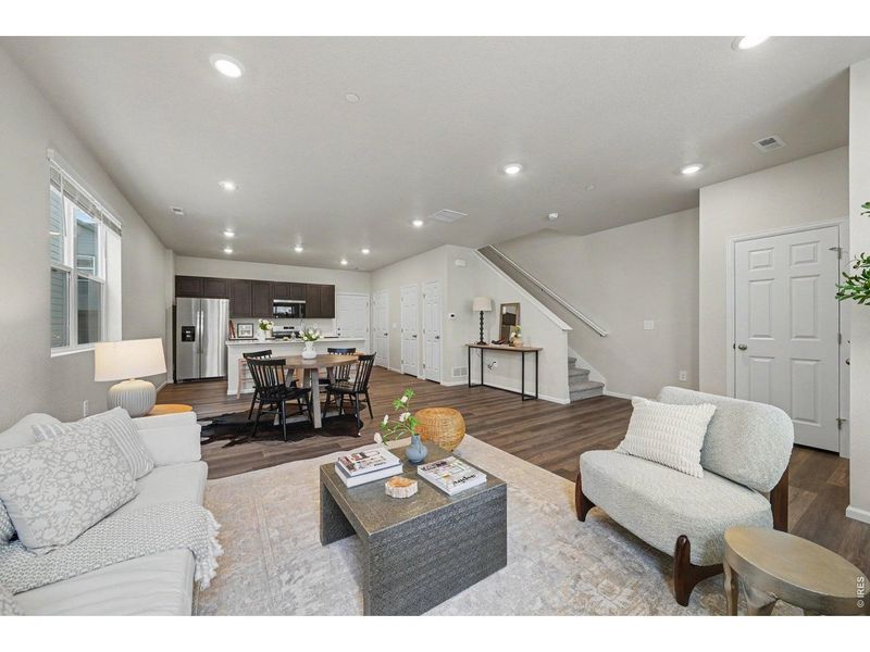 Furnished interior view inside a new home in Poudre Heights: The Meadow Collection, Windsor (Image 28). Furnished interior view inside a new home in Poudre Heights: The Meadow Collection, Windsor (Image 28).