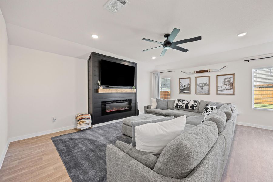 Furnished interior view inside a new home in Hartland Ranch, Lockhart (Image 15). Furnished interior view inside a new home in Hartland Ranch, Lockhart (Image 15).