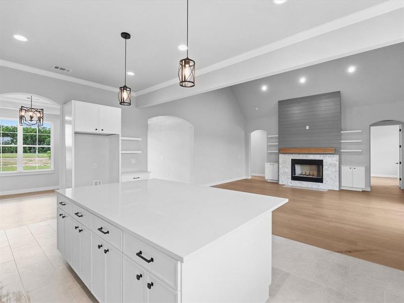 Furnished interior view inside a new home in , Alvord (Image 13).