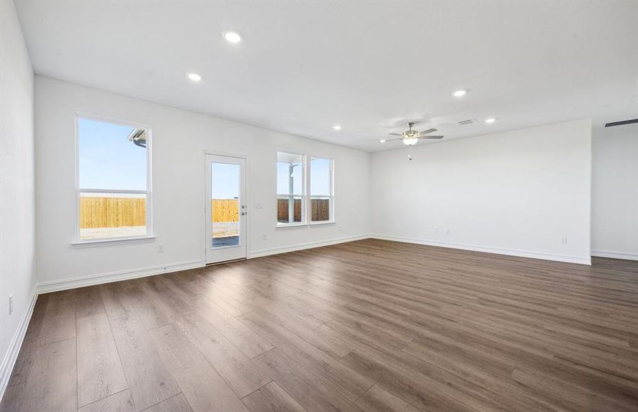 Bright kitchen with expansive windows *real home pictured