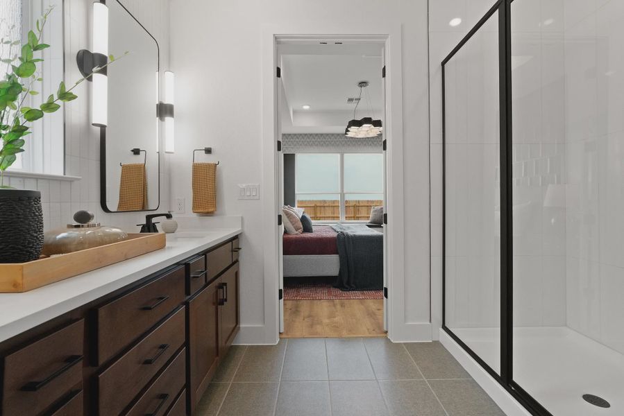 Representative furnished interior of a home built from the Barron by Chesmar Homes in Parkside on the River, Georgetown (Image 10).