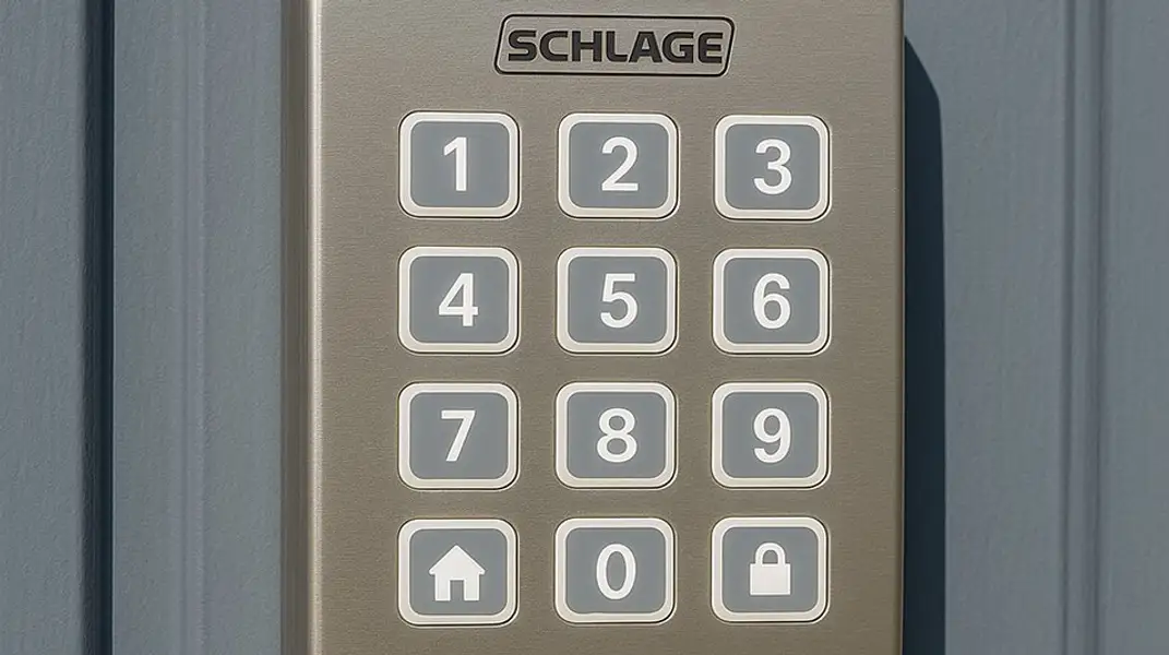 N Pic EI Schlage Lock Front Door Close Up