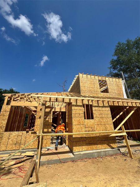 In-progress construction of a new home in , Conroe, TX (Image 4). In-progress construction of a new home in , Conroe, TX (Image 4).