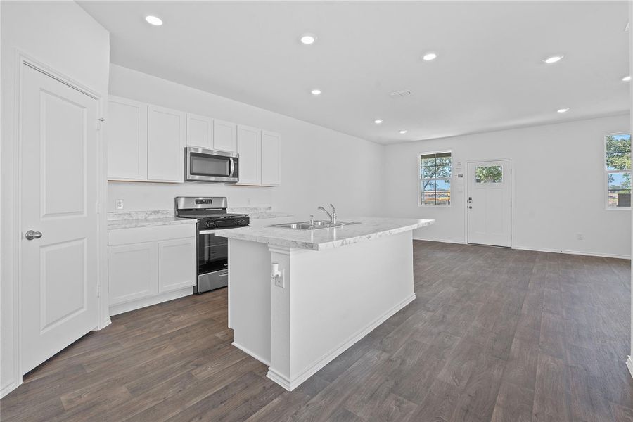 Furnished interior view inside a new home in Valverde, Bastrop (Image 10).