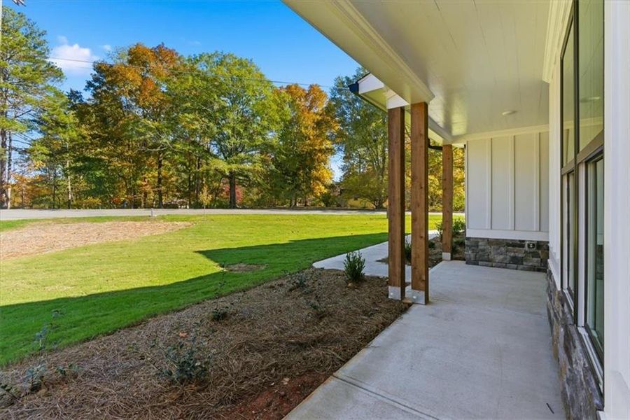 Exterior details and patio area of a home in , Waleska (Image 17).
