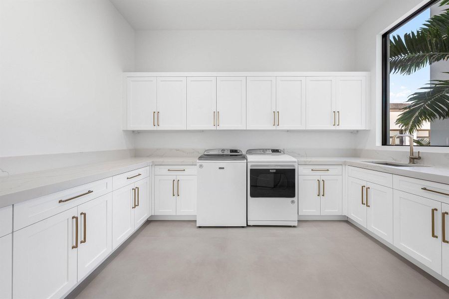 Furnished interior view inside a new home in , Jupiter (Image 31).
