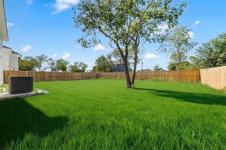 View of fenced backyard View of fenced backyard