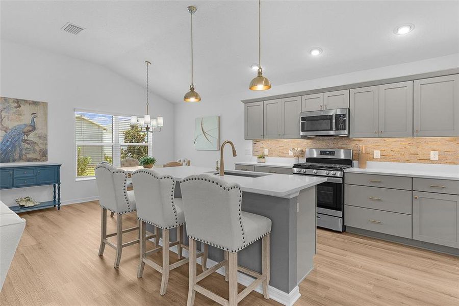 Furnished interior view inside a new home in , The Villages (Image 15).