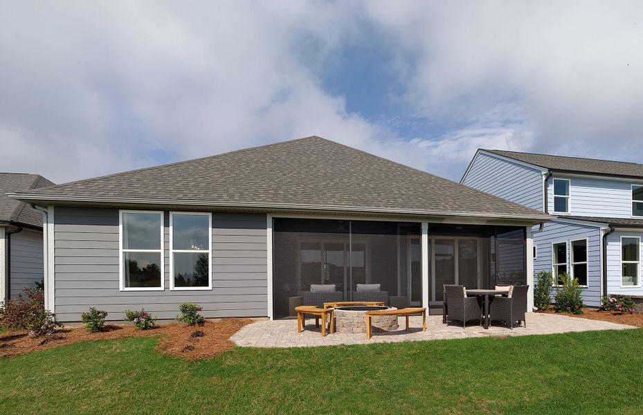 Exterior details and patio area of a home in Del Webb Charleston at Nexton, Summerville (Image 4).