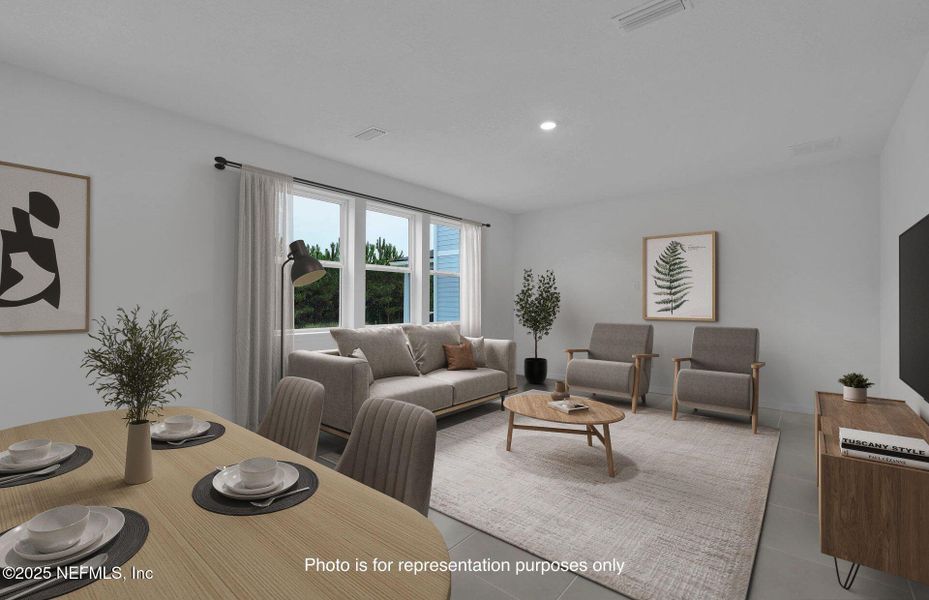 Furnished interior view inside a new home in Hyland Trail, Green Cove Springs (Image 14). Furnished interior view inside a new home in Hyland Trail, Green Cove Springs (Image 14).