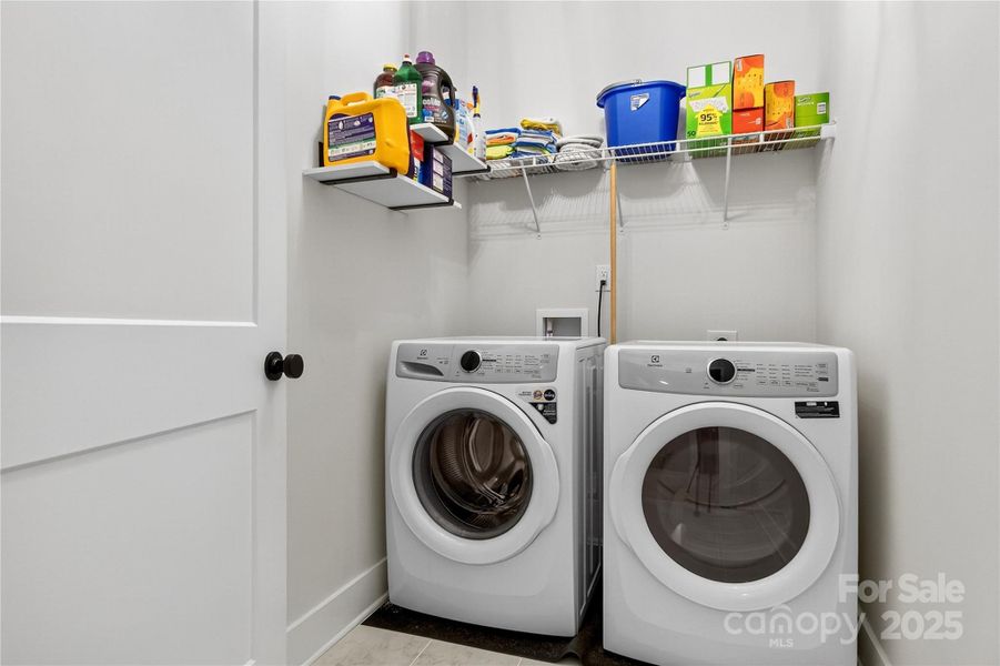 Dedicated Laundry Room With Electrolux Washer And Dryer Dedicated Laundry Room With Electrolux Washer And Dryer