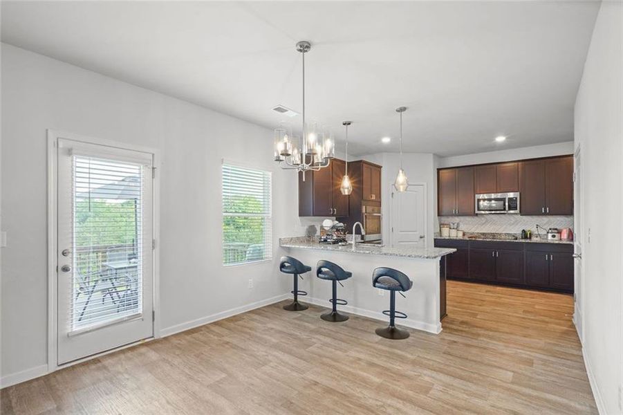 Furnished interior view inside a new home in The Enclave at Dial Farm Phase III, Walnut Grove (Image 13).