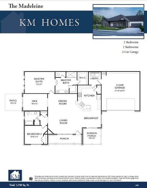 2D floor plan layout of this home in , Newnan, GA (Image 2).