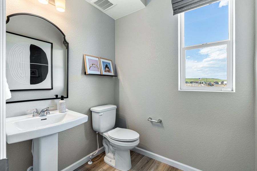 Furnished interior view inside a new home in Trailstone, Arvada (Image 15).