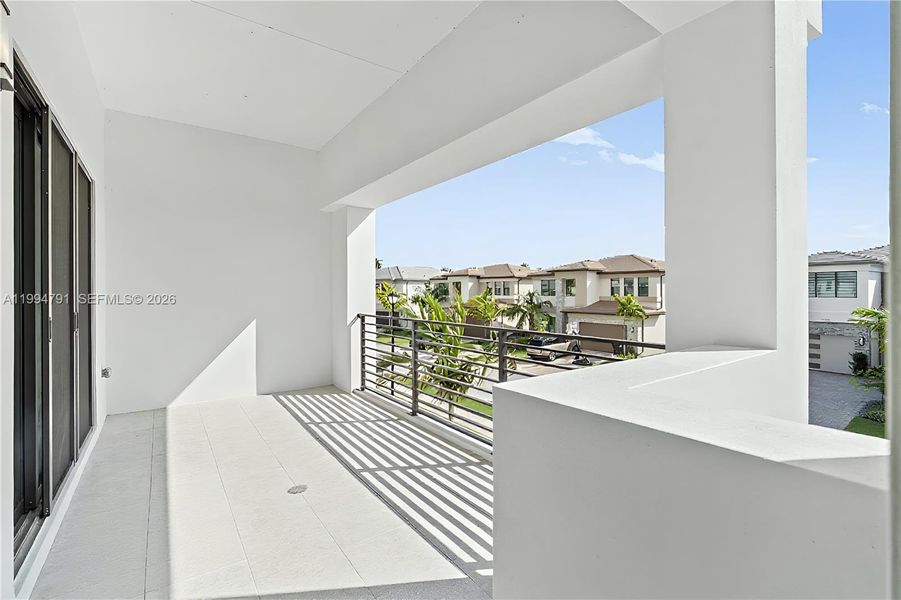 Balcony off 2nd bedroom