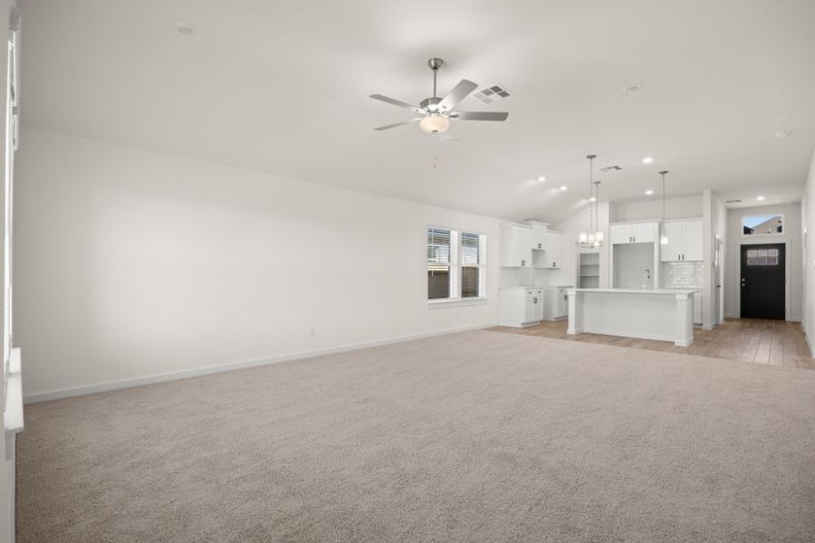 Representative unfurnished interior of a home built from the Myrtle 1687HS by Saratoga Homes in Ashland, Angleton (Image 16). Representative unfurnished interior of a home built from the Myrtle 1687HS by Saratoga Homes in Ashland, Angleton (Image 16).