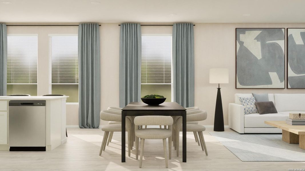 Furnished interior view inside a new home in Rose Valley, Converse (Image 30).