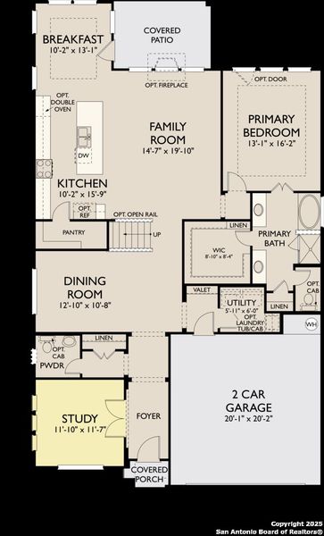 2D floor plan layout of this home in , Castroville, TX (Image 3).