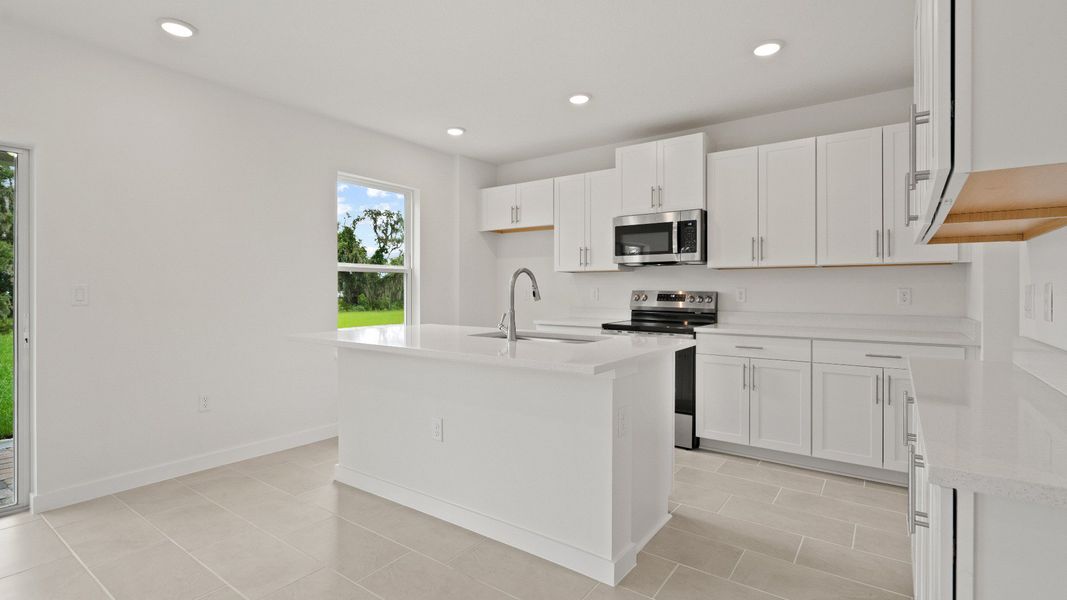 Highbourne Kitchen by DRB Homes in Willowbrook North located in Winter Haven, FL. Highbourne Kitchen by DRB Homes in Willowbrook North located in Winter Haven, FL.