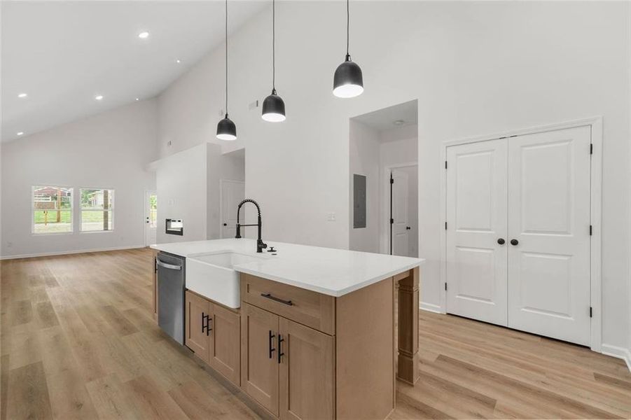 Furnished interior view inside a new home in , Atlanta (Image 12). Furnished interior view inside a new home in , Atlanta (Image 12).