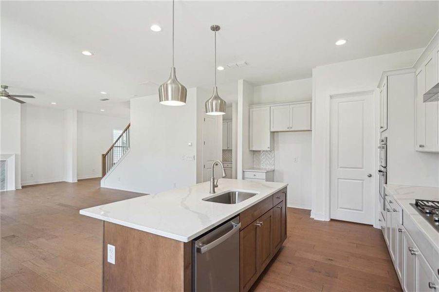 Furnished interior view inside a new home in East Harbor II at Chestatee, Dawsonville (Image 4).