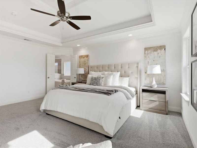 Furnished interior view inside a new home in , Granbury (Image 30).