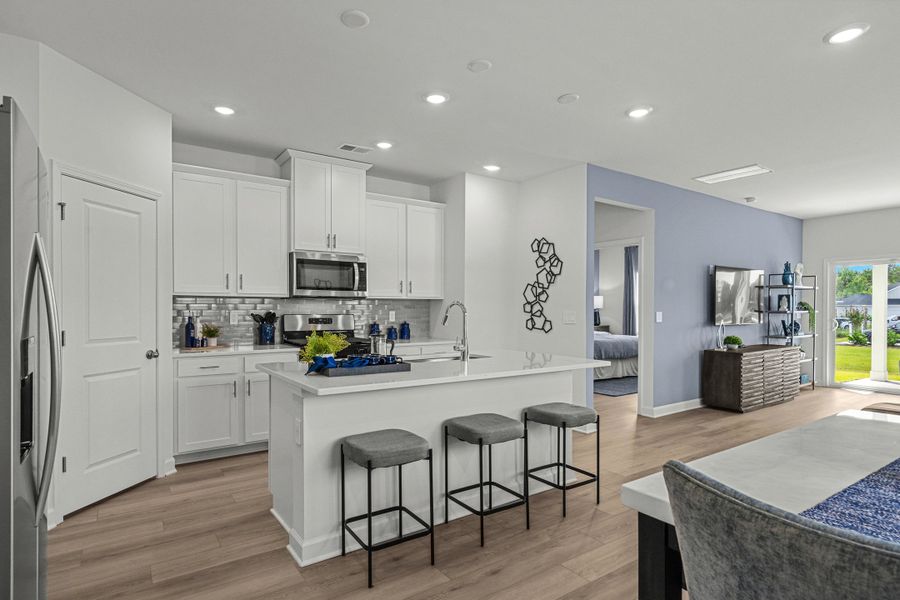 Furnished interior view inside a new home in Waterside - Boardwalk Series, Longs (Image 8). Furnished interior view inside a new home in Waterside - Boardwalk Series, Longs (Image 8).