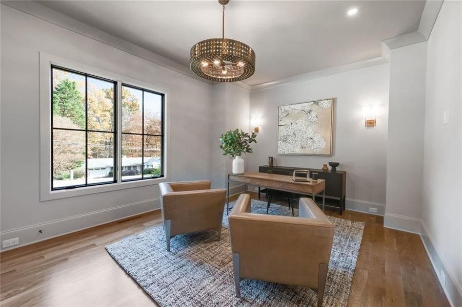 Furnished interior view inside a new home in , Dunwoody (Image 29).