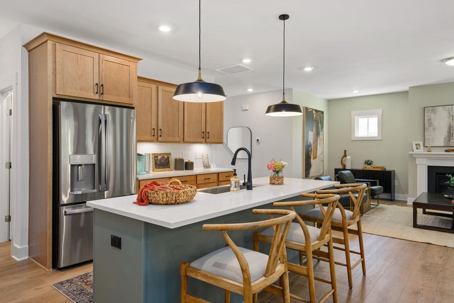 Representative furnished interior of a home built from the Lucky by Garman Homes in Golden Gate, High Point (Image 7).