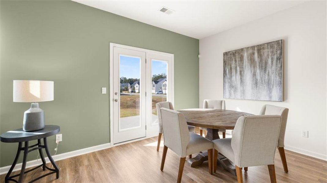 Furnished interior view inside a new home in Poplar Preserve, Newnan (Image 31). Furnished interior view inside a new home in Poplar Preserve, Newnan (Image 31).