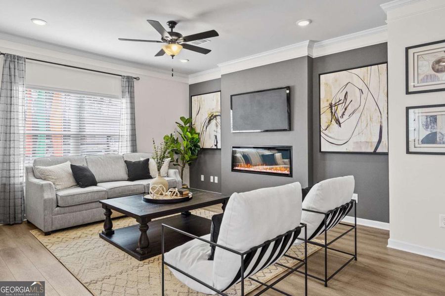 Furnished interior view inside a new home in Glendale Towns, Conyers (Image 5).