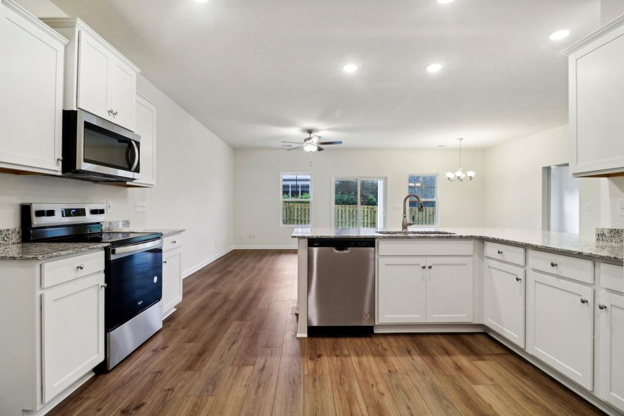 Representative furnished interior of a home built from the Talbot II by Great Southern Homes in Southbridge, Sumter (Image 7).