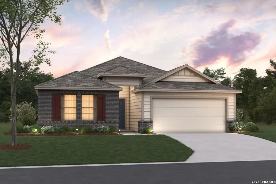 Front exterior of a new home in Legacy Hills, San Antonio, TX, highlighting curb appeal (Image 1). Front exterior of a new home in Legacy Hills, San Antonio, TX, highlighting curb appeal (Image 1).