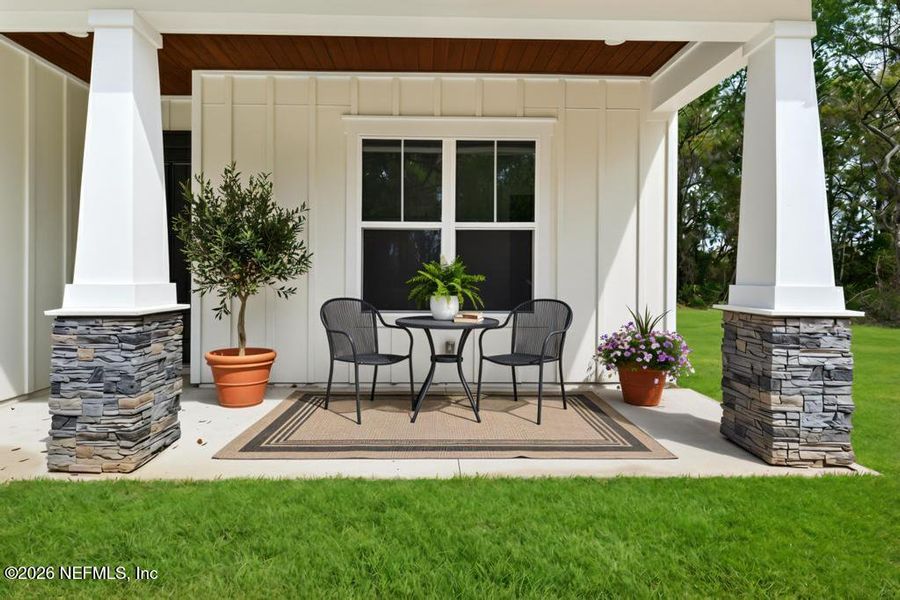 Exterior details and patio area of a home in , Yulee (Image 40). Exterior details and patio area of a home in , Yulee (Image 40).