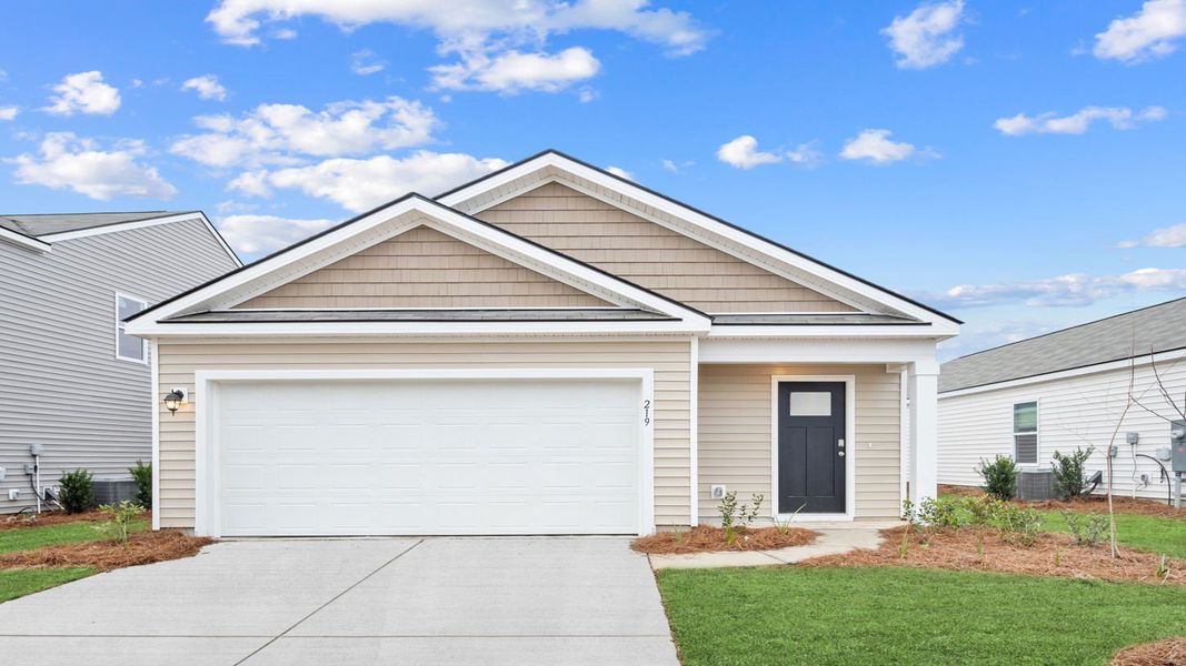Representative exterior photo of a completed home built from the Downing by D.R. Horton in Palm Ridge, Guyton, GA (Image 2).