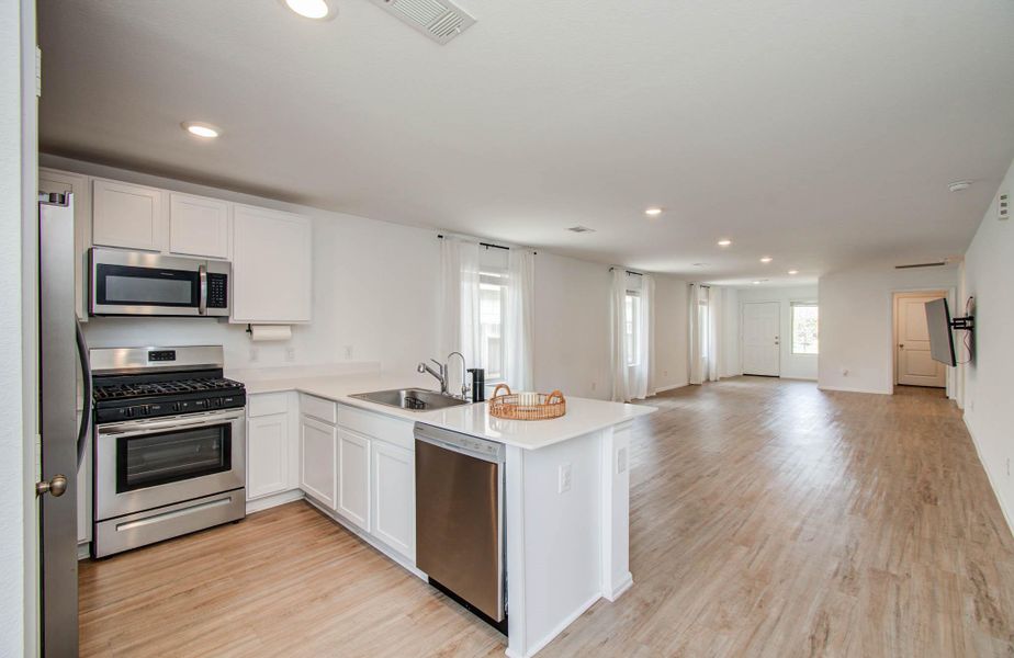 Furnished interior view inside a new home in Tavola: Cottage Collection, New Caney (Image 8).