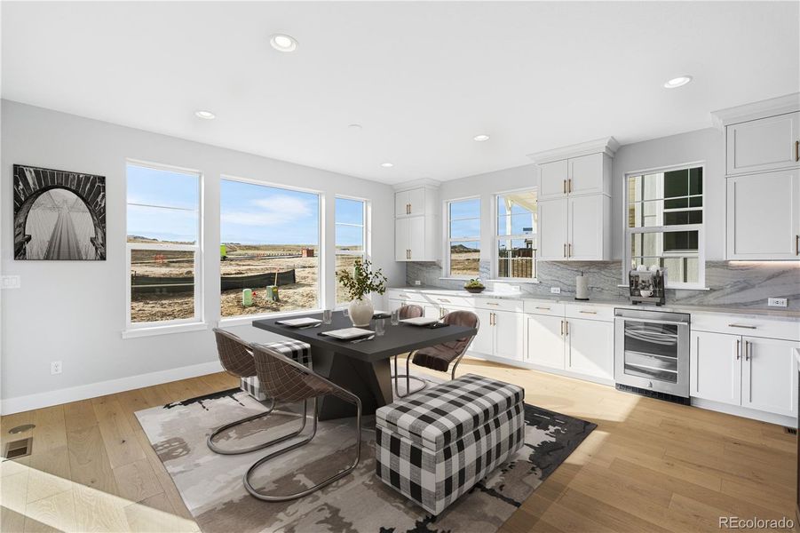 Furnished interior view inside a new home in Luxe at The Canyons, Castle Pines (Image 18).