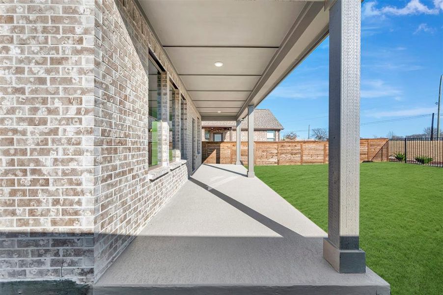 Exterior details and patio area of a home in Solterra - Garden Series, Mesquite (Image 3).