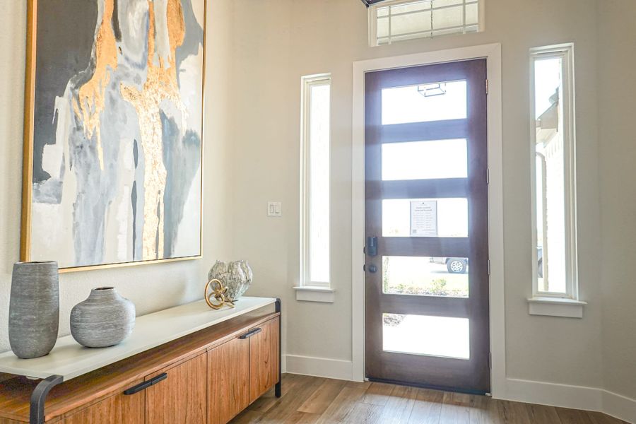 Representative furnished interior of a home built from the The Aleutian by Lillian Custom Homes in Polo Ridge, Heath (Image 7).